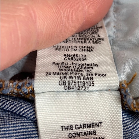 Free People Flared Jeans Dallas Blue Mid Rise - Picture 10 of 11